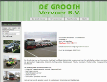 Tablet Screenshot of degroothvervoer.nl